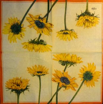 168 Sunflowers - 3-ply - Ambiente
